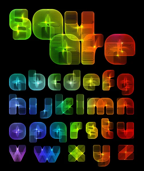 Ensemble alphabet vectoriel — Image vectorielle