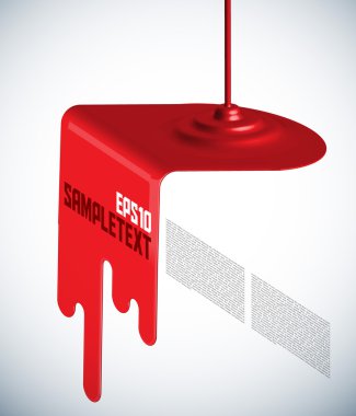 vektör düzen tasarımı üzerine dökülen boya