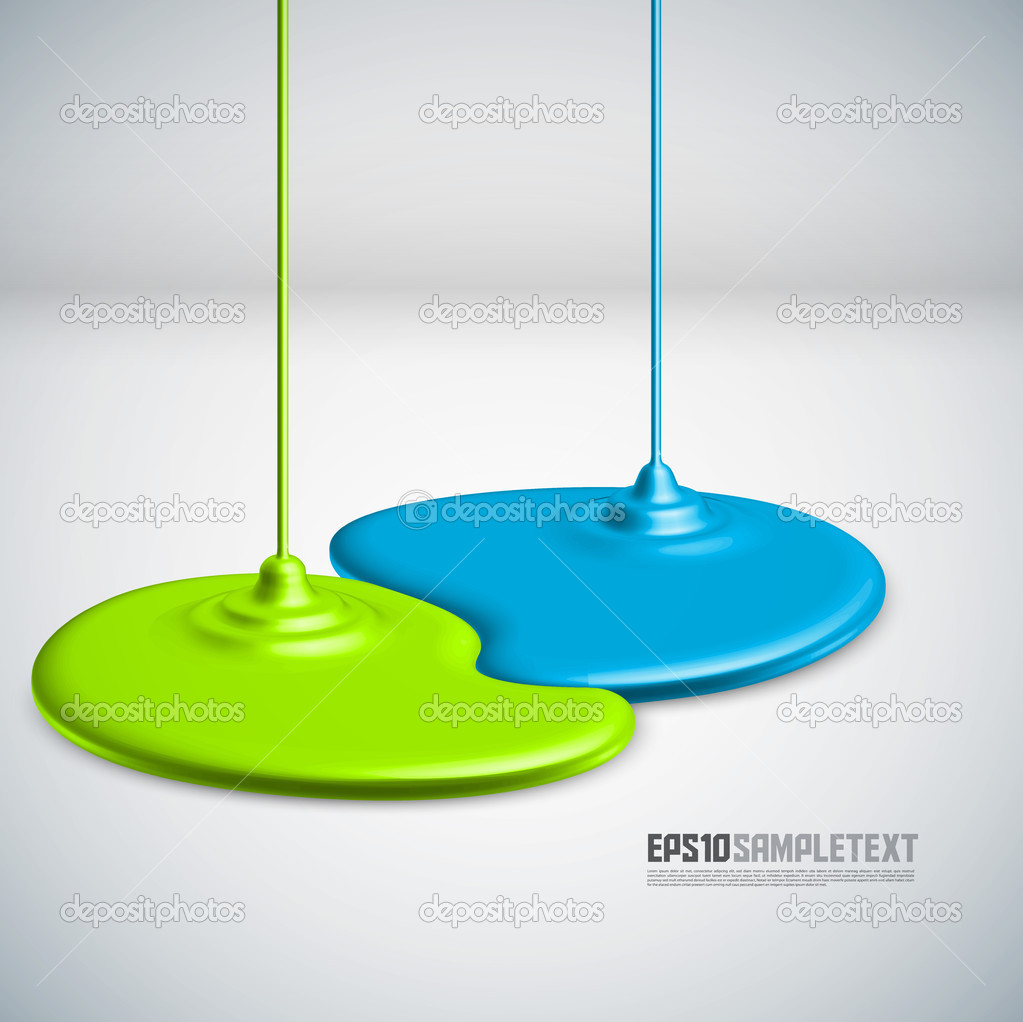 Vector Paints Dripping