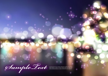 vektör bulanık ışıklar