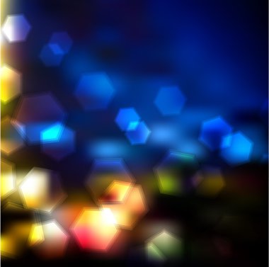 vektör bulanık ışıklar desen