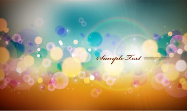 vektör bulanık ışıklar