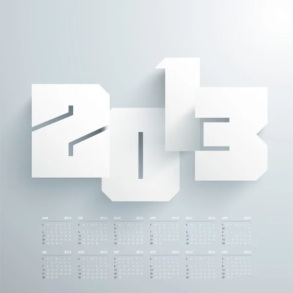 ベクトル 2013年カレンダーのデザイン — ストックベクタ