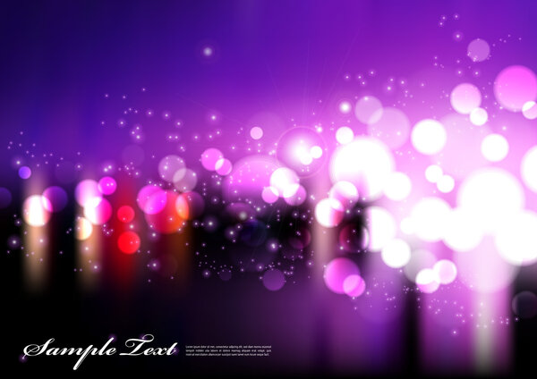 Abstract violet lights