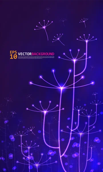 Ilustração da luz do néon do vetor — Vetor de Stock