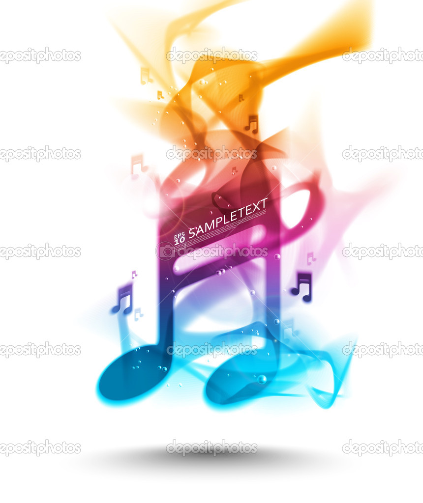 Colourful Vector Fire Burning Note