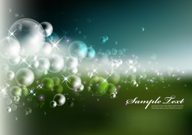 vektör dandelions ile rüya gibi bir bubbles