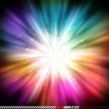renkli vektör patlayıcı glow