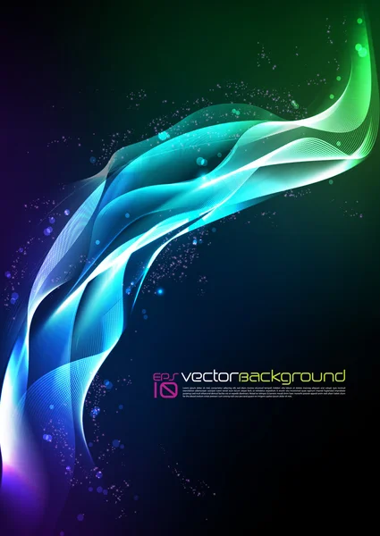 Onda vectorial abstracta — Vector de stock