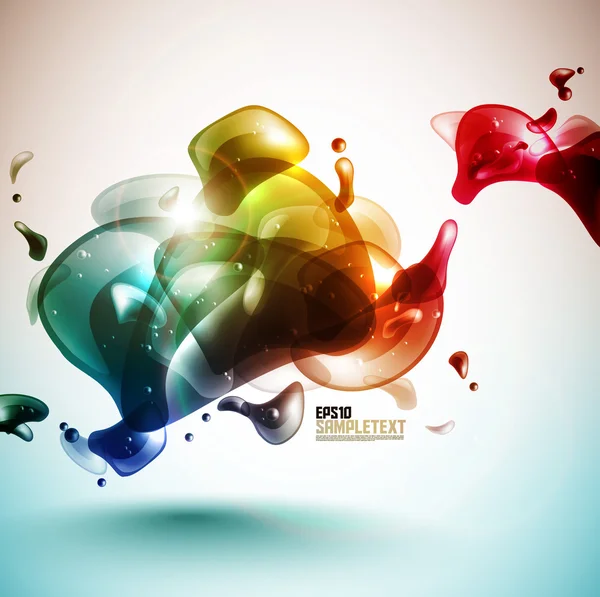 Diseño colorido de burbujas — Vector de stock