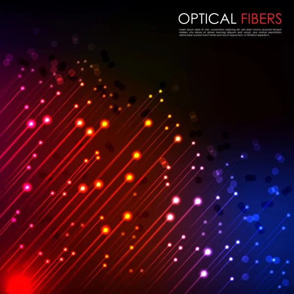 Optical Fibers — Stock Vector