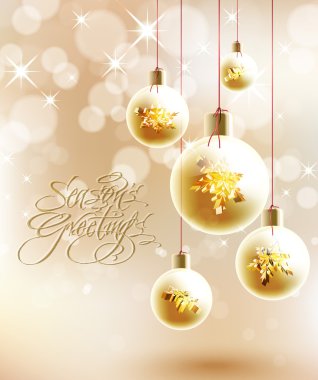 Altın christmas baubles