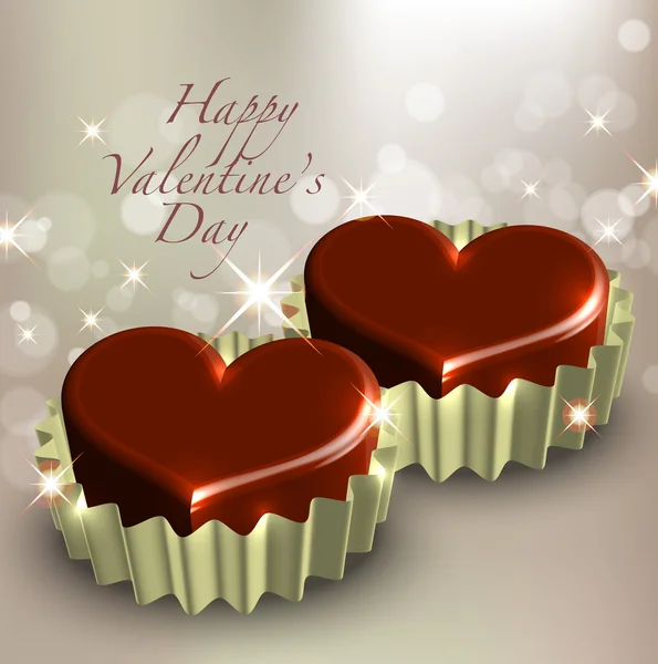Valentine's choklad Royaltyfria illustrationer
