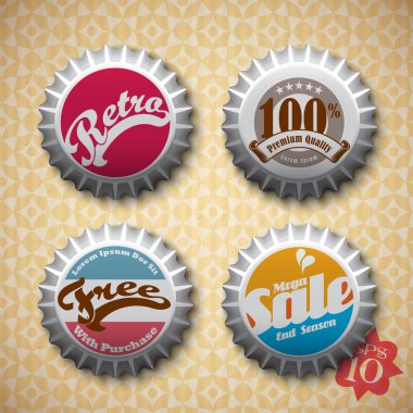Şişe kapakları Retro