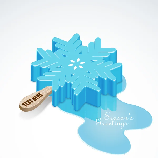 Snow Flake Ice Candy — Stock Vector
