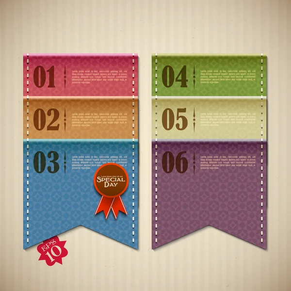 Banner retro para Scrapbook — Vector de stock