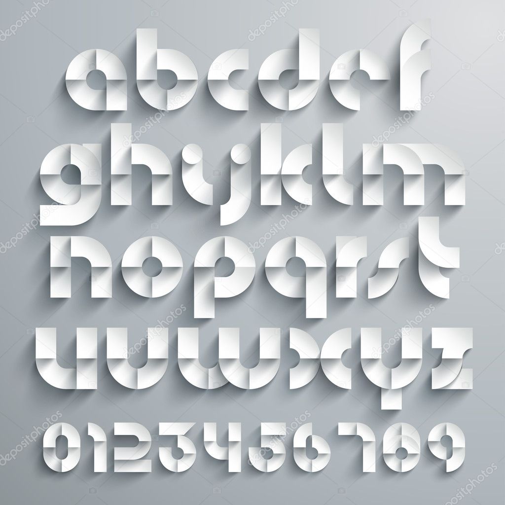 Paper Graphic Alphabet