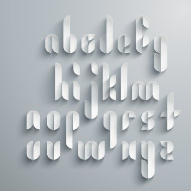 Paper Graphic Alphabet Set