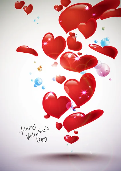 Vector Valentine's Day Card — Stock Vector