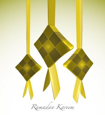 Vector 3B Müslüman ketupat
