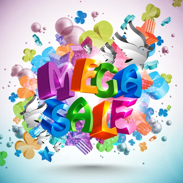 Mega Sale — Stock Vector