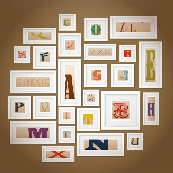 Galería de alfabetos vectoriales — Archivo Imágenes Vectoriales