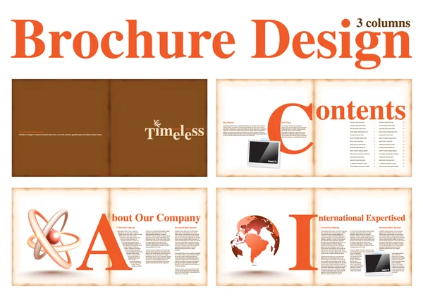 Шаблон дизайну бізнес брошури — стоковий вектор