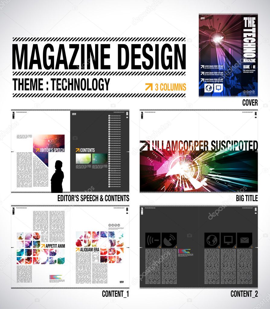 Magazine Layout Design Template