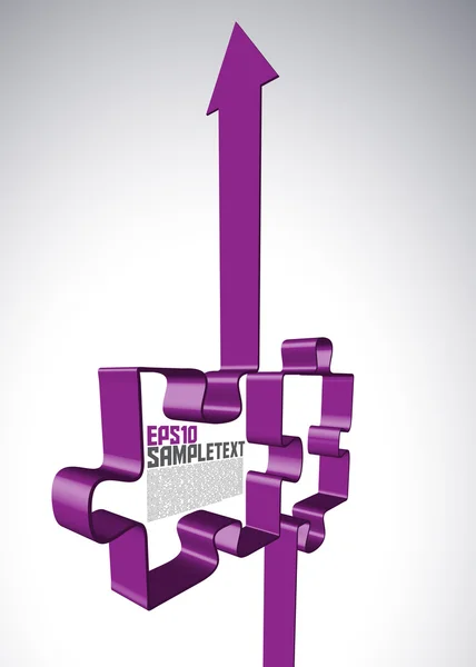 Rompecabezas de rayas de flecha — Archivo Imágenes Vectoriales