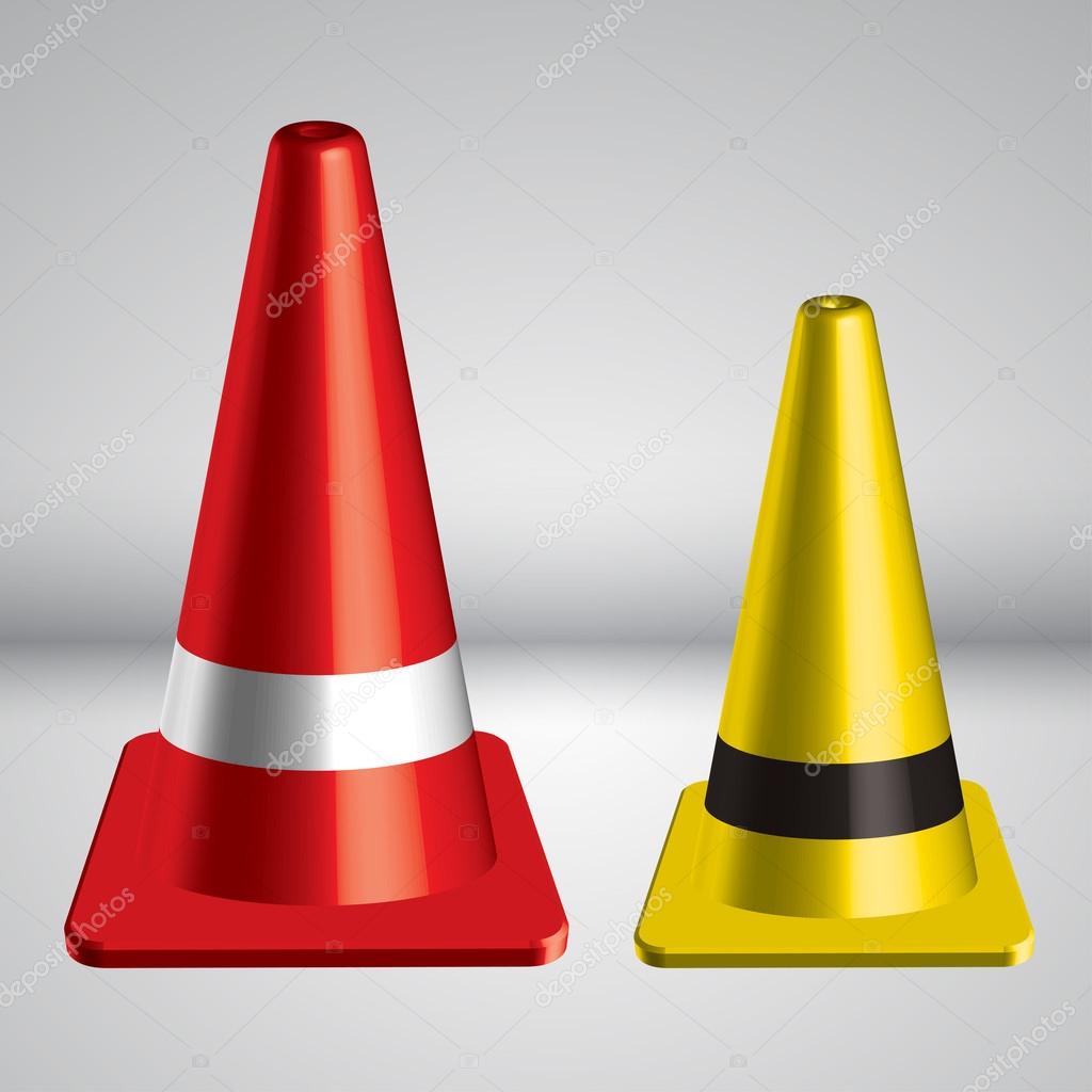3D Traffic Pylon Stock Vector Image by ©yienkeat 45814161