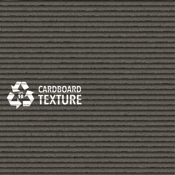 Black Cardboard Texture — Stock Vector
