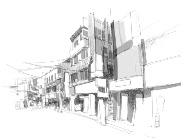 Desenho de rua —  Vetores de Stock