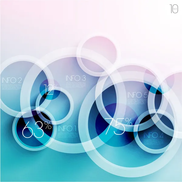 Abstract circles Background — Stock Vector