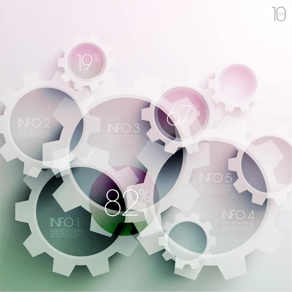 Abstract cogwheels Background — Stock Vector