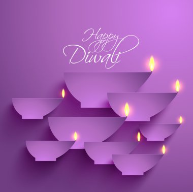 vektör kağıt diwali diya