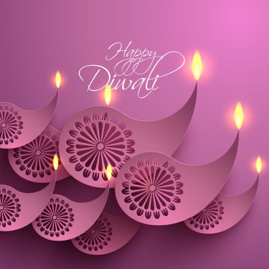 printvector kağıt diwali diya