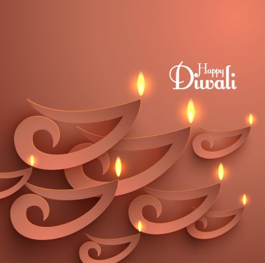 vektör kağıt diwali diya