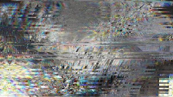 Technology Glitch Background Computer Screen Error Digital Pixel Noise Abstract — Stock Photo, Image