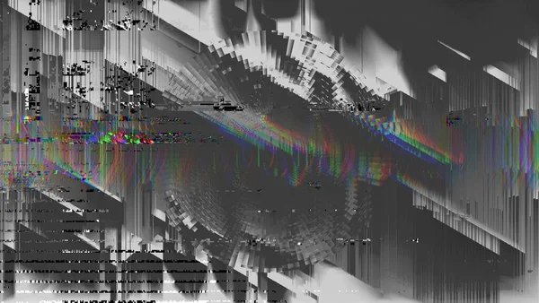 Technologische Storing Achtergrond Computerscherm Fout Digitaal Pixel Noise Abstract Design — Stockfoto