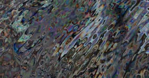 Padrão Digital Multicolorido Abstrato Luzes Líquidas Ondas Lúdicas Fundo Liso — Vídeo de Stock