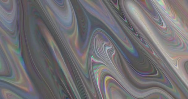 Abstract Multicolor Digitaal Patroon Vloeibare Verlichting Speelse Golven Abstracte Gladde — Stockvideo