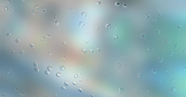 Water Drops Moving Randomly Abstract Background — Stock Video