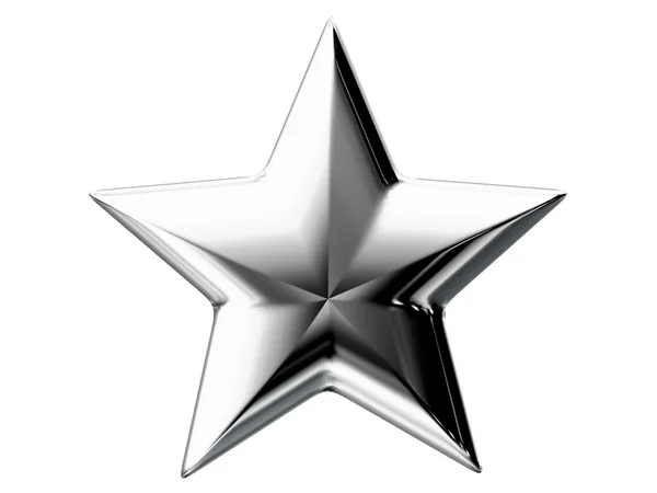 Silver star — Stock Photo, Image