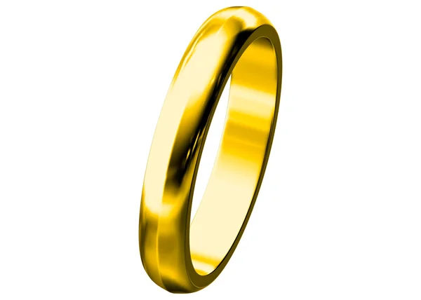 Gold wedding ring — Stock Photo, Image