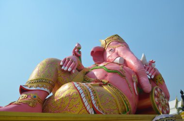 Büyük pembe Ganesha dinlenmek ,