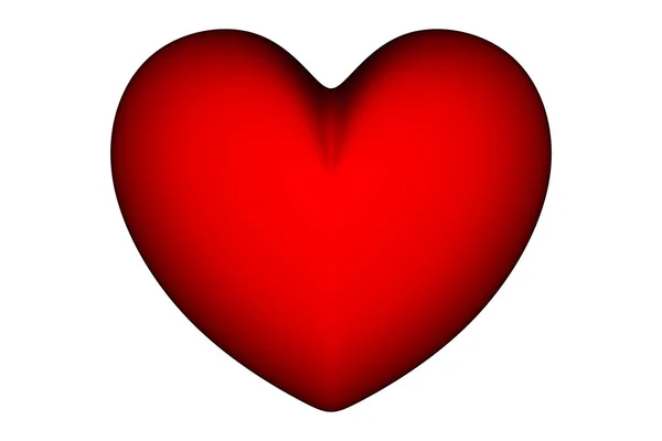 Simbolo del cuore rosso — Foto Stock