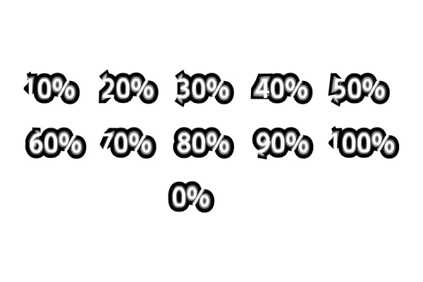Percentagem de alta resolução — Fotografia de Stock