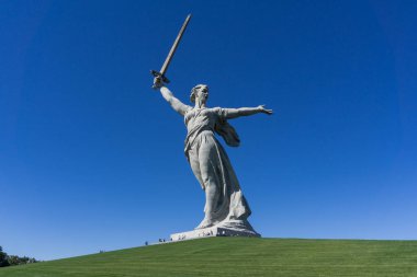 Anavatan Çağrıları. Mamayev Kurgan Volgograd, Rusya