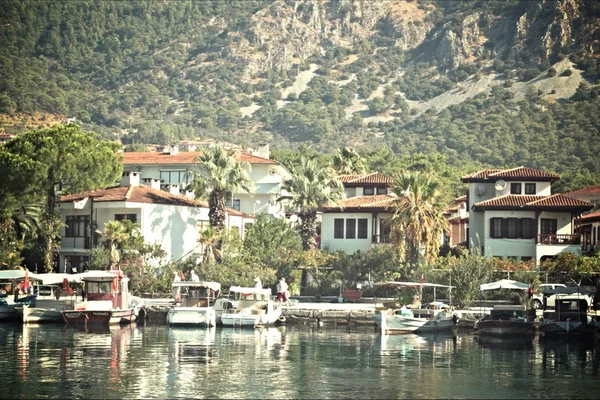 Harbor with Beautiful Yachts — Stock Photo, Image