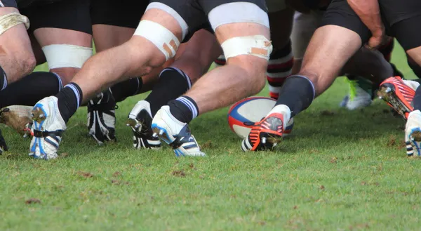 Rugby scrum — Stock Photo, Image